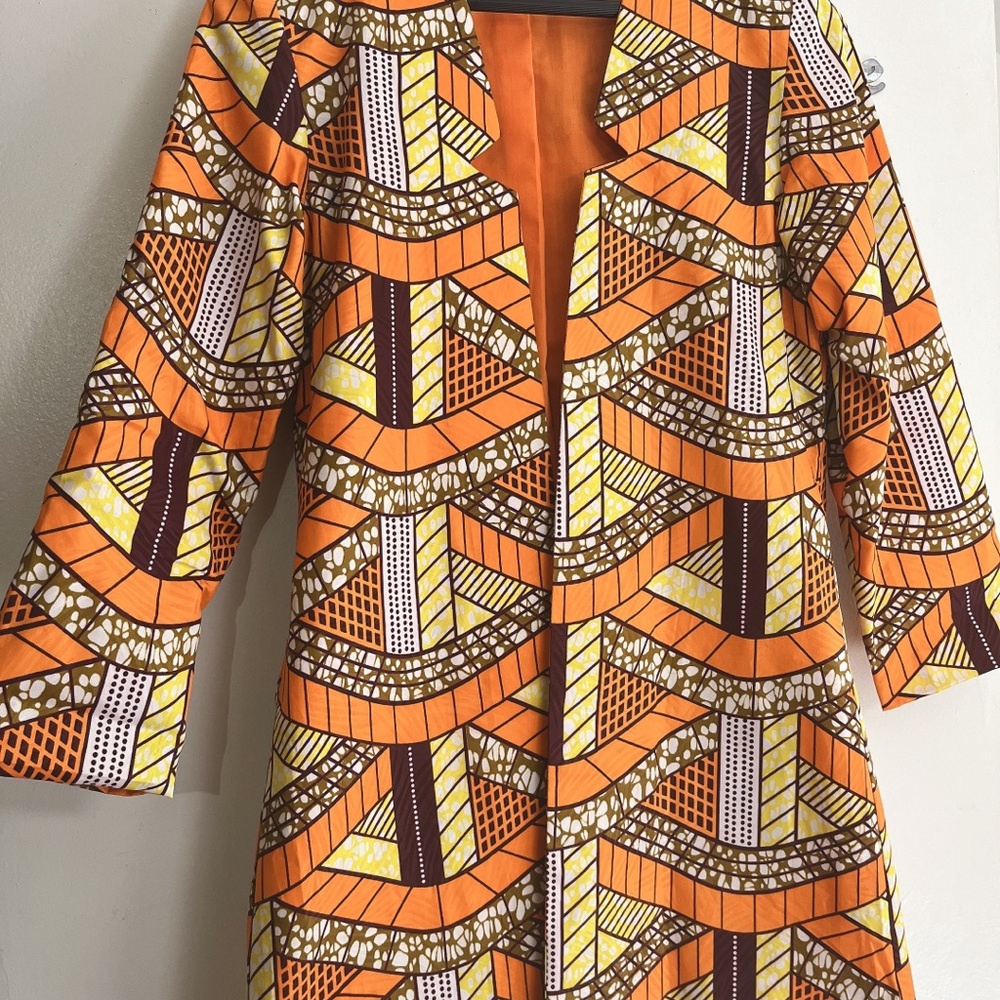 Woman Ankara print jacket
